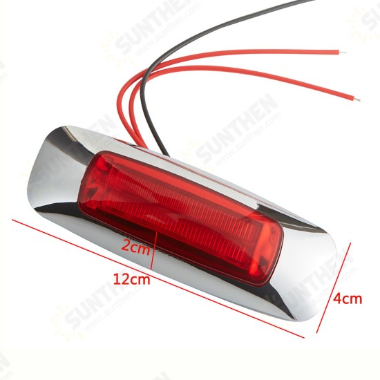 2X 8LED 12V/24V Waterproof Side Marker Lights Taillights For Truck Pickup