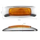 2X 8LED 12V/24V Waterproof Side Marker Lights Taillights For Truck Pickup