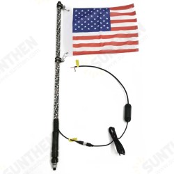 3/4/5FT RGB Lighted Antenna LED Light Whip Flag For SUV ATV RZR UTV Xmas 3/4/5FT RGB Lighted Antenna LED Light Whip Flag For SUV ATV RZR UTV Xmas