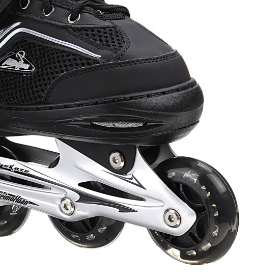 4 Size Adjustable Safe＆Durable Inline Skates for Kids and Adults Outdoor Blades Roller Skates with Full Light Up LED Wheels Boys Girls Gifts