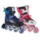 Kids Inline Skates Adjustable Illuminating Roller Skating Shoes Sliding Skating Sneakers