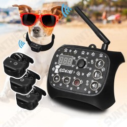 Wireless Electric Pet Fence Waterproof Collar Containment System Transmitter 1/2/3xReceiver Wireless Electric Pet Fence Waterproof Collar Containment System Transmitter 1/2/3xReceiver