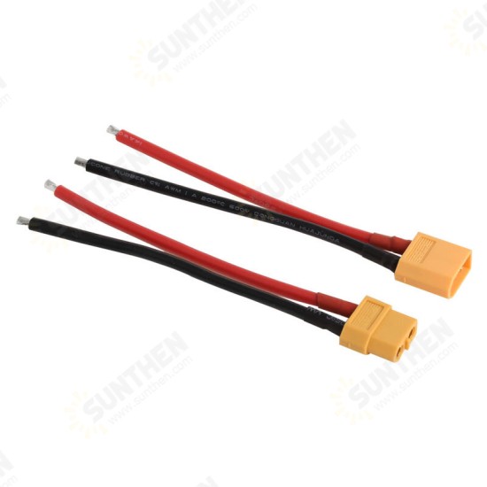 1 Pair XT60 Battery Male And Female Connector Bullet Plug with Silicon 14 AWG Wire And Cable for RC Lithium Polymer Battery