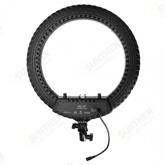 100-240V 18 inch Ring Light Mobile Phone Live Beauty Night Light + Hose Phone Clip + PTZ Stepless Dimming