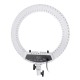 100-240V 18 inch Ring Light Mobile Phone Live Beauty Night Light + Hose Phone Clip + PTZ Stepless Dimming