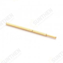 100 Pcs PA50-Q1 Gold-Plated Test Probe Outer Diameter 0.68mm Length 16.55mm Test Tool Spring For Testing Circuit Board Instruments Test Pin 100 Pcs PA50-Q1 Gold-Plated Test Probe Outer Diameter 0.68mm Length 16.55mm Test Tool Spring For Testing Circuit Board Instruments Test Pin