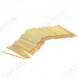 100 Pcs PA50-Q1 Gold-Plated Test Probe Outer Diameter 0.68mm Length 16.55mm Test Tool Spring For Testing Circuit Board Instruments Test Pin 100 Pcs PA50-Q1 Gold-Plated Test Probe Outer Diameter 0.68mm Length 16.55mm Test Tool Spring For Testing Circuit Board Instruments Test Pin