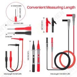 1000V 10A Electronic Test Lead Kit Alligator Clips Test Extension Digital Multimeter Meter Pin Universal Probe Wire Cable 1000V 10A Electronic Test Lead Kit Alligator Clips Test Extension Digital Multimeter Meter Pin Universal Probe Wire Cable