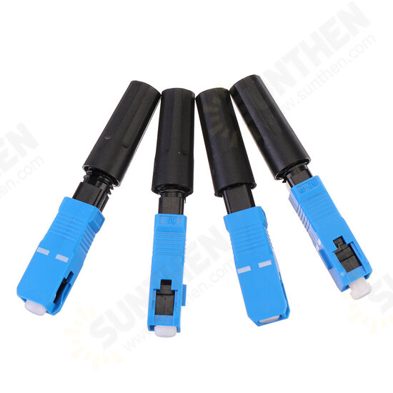 100pcs FTTH SC UPC Single-mode Fiber Quick Connector Fiber Optic Fast Adapter Straight Tail