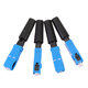 100pcs FTTH SC UPC Single-mode Fiber Quick Connector Fiber Optic Fast Adapter Straight Tail