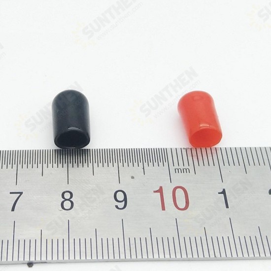 100pcs Rubber Covers 6mm Dust Cap for SMA Connector RF SMA Protection Cover