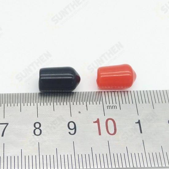 100pcs Rubber Covers 6mm Dust Cap for SMA Connector RF SMA Protection Cover