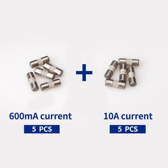 10/20pcs 10*3.5mm Ceramic Fuse 600mA 10A 250V for Multimeter
