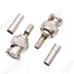 10Pcs Y-1073 BNC Male Plug Fully Shielded High Precision High Frequency Test BNC Connector 10Pcs Y-1073 BNC Male Plug Fully Shielded High Precision High Frequency Test BNC Connector