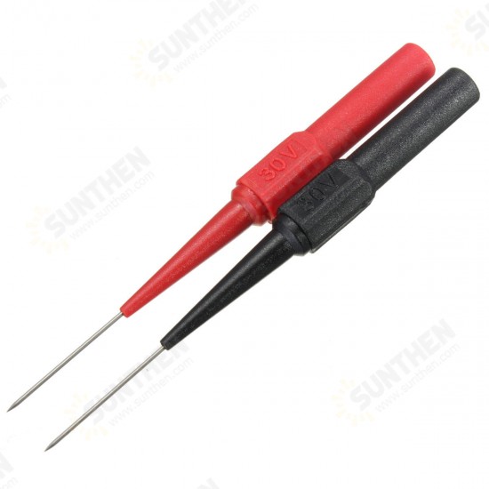 10pcs Insulation Piercing Needle Non-destructive Multimeter Test Probe Red/Black