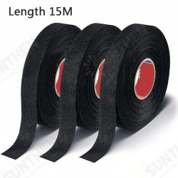 15M Heat-resistant Flame Retardant Tape Coroplast Adhesive Cloth Tape For Car Cable Harness Wiring Loom Protection 15M Heat-resistant Flame Retardant Tape Coroplast Adhesive Cloth Tape For Car Cable Harness Wiring Loom Protection