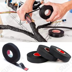 15M Heat-resistant Flame Retardant Tape Coroplast Adhesive Cloth Tape For Car Cable Harness Wiring Loom Protection 15M Heat-resistant Flame Retardant Tape Coroplast Adhesive Cloth Tape For Car Cable Harness Wiring Loom Protection