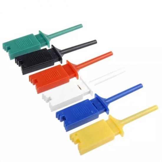 18Pcs 6 Colors Small Test Hook Clip Grabber Single Probe