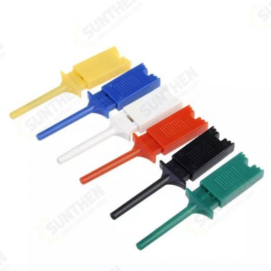 18Pcs 6 Colors Small Test Hook Clip Grabber Single Probe