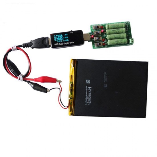 2 Pairs USB Clips Crocodile Wire Male/Female to USB Tester Detector DC Voltage Meter Ammeter Capacity Power Meter Monitor