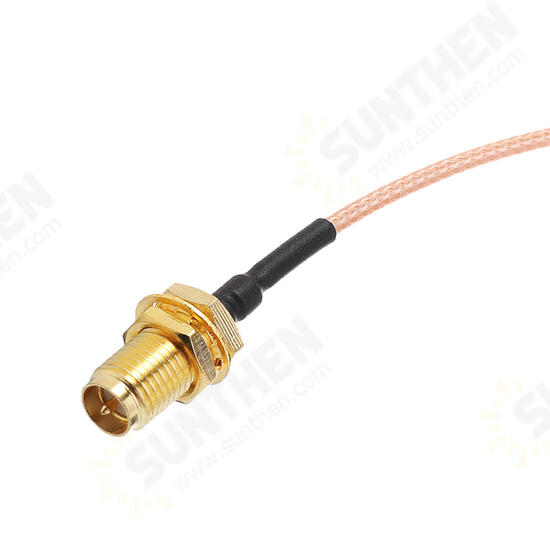 25CM Extension Cord U.FL IPX to RP-SMA Female Connector Antenna RF Pigtail Cable Wire Jumper for PCI WiFi Card RP-SMA Jack to IPX RG178