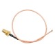 2Pcs 50CM Extension Cord U.FL IPX to RP-SMA Female Connector Antenna RF Pigtail Cable Wire Jumper for PCI WiFi Card RP-SMA Jack to IPX RG178