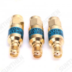 2W 0-6GHz Golden Attenuator SMA-JK Male to Female RF Coaxial Attenuator 2W 0-6GHz Golden Attenuator SMA-JK Male to Female RF Coaxial Attenuator