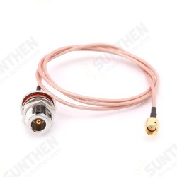 2m N Female Bulkhead To SMA Male Plug RG316 Pigtail Cable RF Coaxial Cables Jumper Cable 2m N Female Bulkhead To SMA Male Plug RG316 Pigtail Cable RF Coaxial Cables Jumper Cable