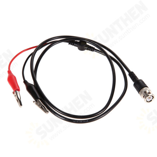2pcs 110cm BNC Q9 to Dual Alligator Clip Oscilloscope Test Probe Leads 2pcs 110cm BNC Q9 to Dual Alligator Clip Oscilloscope Test Probe Leads