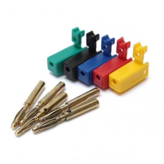 5 Colors 2mm Banana Plug Connector Jack For Speaker Amplifier Test Probes Terminals Cooper