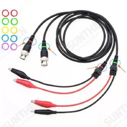 5Pcs Y101X 1.1M BNC To Crocodile Clamping Line Crocodile Clip Oscilloscope Probe 5Pcs Y101X 1.1M BNC To Crocodile Clamping Line Crocodile Clip Oscilloscope Probe