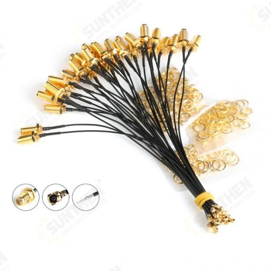 5pcs 20CM SMA Connector Cable Female to uFL/u.FL/IPX/IPEX RF with IPEX Connector 5pcs 20CM SMA Connector Cable Female to uFL/u.FL/IPX/IPEX RF with IPEX Connector