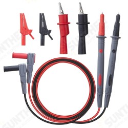 6pcs Test Lead Threaded Alligator Clips Safety Alligator Clip for Universal Meter Multimeter 6pcs Test Lead Threaded Alligator Clips Safety Alligator Clip for Universal Meter Multimeter