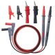 6pcs Test Lead Threaded Alligator Clips Safety Alligator Clip for Universal Meter Multimeter