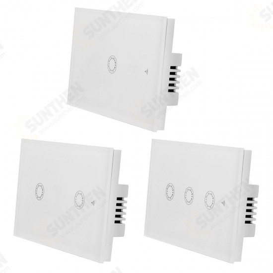 90-250V 1000W Wifi Touch Schalter 1/2/3 Gang Schalter App-Steuerung Wandschalter 90-250V 1000W Wifi Touch Schalter 1/2/3 Gang Schalter App-Steuerung Wandschalter