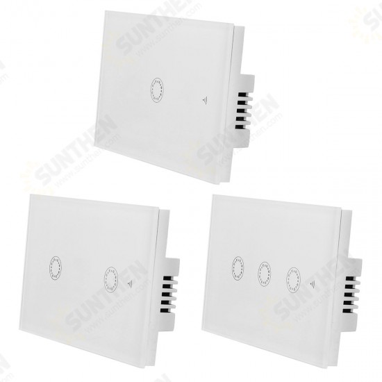 90-250V 1000W Wifi Touch Schalter 1/2/3 Gang Schalter App-Steuerung Wandschalter