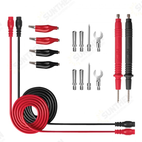 16 in 1 Combination Test Cables 1000V 10A Test Leads Copper Needles U-shaped Fork Crocodile Clips For Multimeter