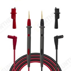 PT1008 20A 1000V Silicon Rubber Wire Retardant Gilded Sharp Needle Probe Digital Multimeter Test Lead with Crocodile Clip PT1008 20A 1000V Silicon Rubber Wire Retardant Gilded Sharp Needle Probe Digital Multimeter Test Lead with Crocodile Clip