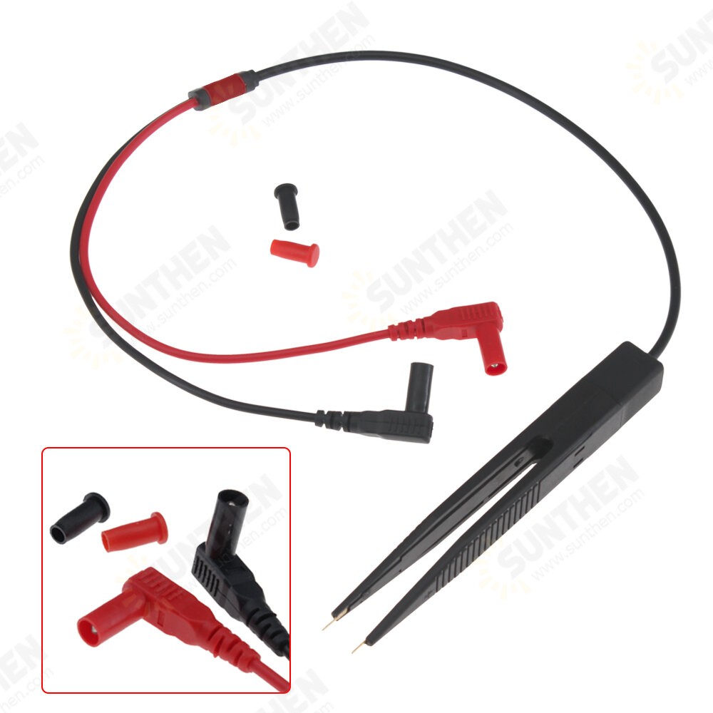 ANENG SMD Chip Component LCR Testing Tool Multimeter Pen Tweezer Red