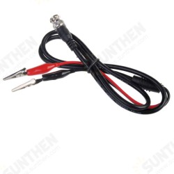 BNC Male Jack To Dual Alligator Clip Oscilloscope Test Probe Cable BNC Male Jack To Dual Alligator Clip Oscilloscope Test Probe Cable