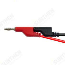 P1045 5pcs 1M 4mm Stackable Banana plug to Test Clip Test Leads Durable Multimeter Testing Cables Copper P1045 5pcs 1M 4mm Stackable Banana plug to Test Clip Test Leads Durable Multimeter Testing Cables Copper