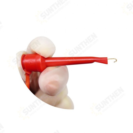 P1045 5pcs 1M 4mm Stackable Banana plug to Test Clip Test Leads Durable Multimeter Testing Cables Copper