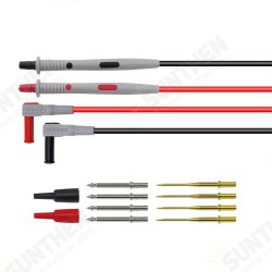 P1503E Multimeter Test Probe Test Leads Kit with Tweezers To Banana Plug Cable Replaceable Needles Digital Multimeter Feeler P1503E Multimeter Test Probe Test Leads Kit with Tweezers To Banana Plug Cable Replaceable Needles Digital Multimeter Feeler