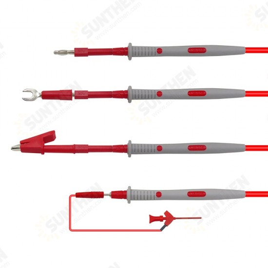 P1503E Multimeter Test Probe Test Leads Kit with Tweezers To Banana Plug Cable Replaceable Needles Digital Multimeter Feeler