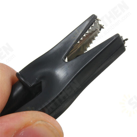 2Pcs 2000V 30A Crocodile Alligator Folders Safety Test Clips For 4mm Shrouded Banana Plug