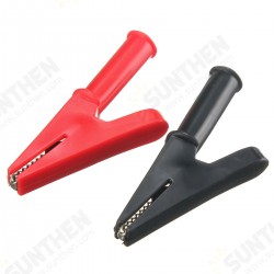 2Pcs 2000V 30A Crocodile Alligator Folders Safety Test Clips For 4mm Shrouded Banana Plug 2Pcs 2000V 30A Crocodile Alligator Folders Safety Test Clips For 4mm Shrouded Banana Plug