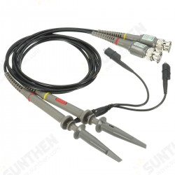 2Pcs Oscilloscope Probe BNC Alligator Clip Ground Lead Test Tool 20MHz 1X 10X 2Pcs Oscilloscope Probe BNC Alligator Clip Ground Lead Test Tool 20MHz 1X 10X