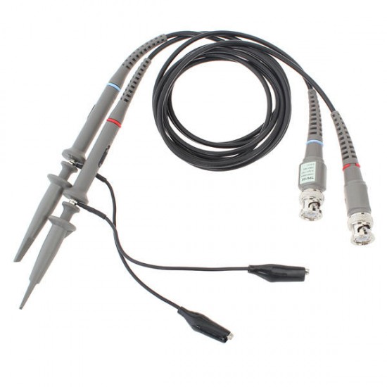 2pcs P6100 DC-100MHz Oscilloscope Tester Scope Clip Probe