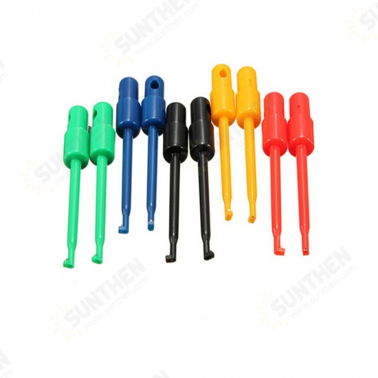 30 Pcs Round Large Size Single Hook Clip Test Probe Wire Hook for Electronic Testing