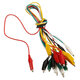 42cm 10pcs Alligator Clip Electrical DIY Test Leads Alligator Double-ended Crocodile Clip Roach Clip Test Jumper Wire